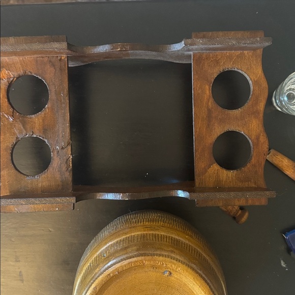 Man Cave or Home Bar Gift for Father’s Day. A whiskey barrel for display. - Picture 7 of 16